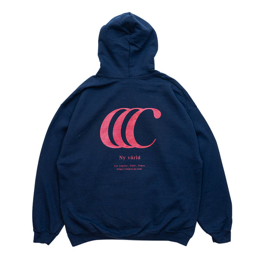 clumsy. Pictures パーカー LIMITED CCC HOODY - NAVY/CHERRY