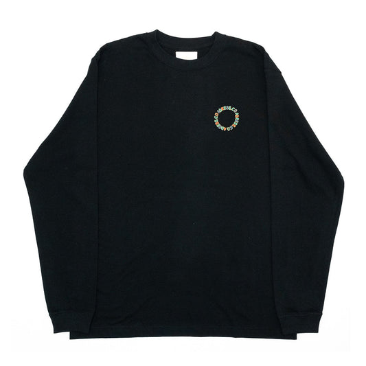 ADRESS CO. ロングスリーブTシャツ CIRCLE LOGO L/S TEE - BLACK