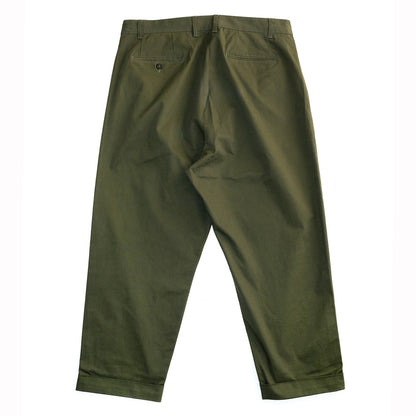 CLUMSY PICTURES VINTAGE 2 PLEATS CHINO - DEEP OLIVE