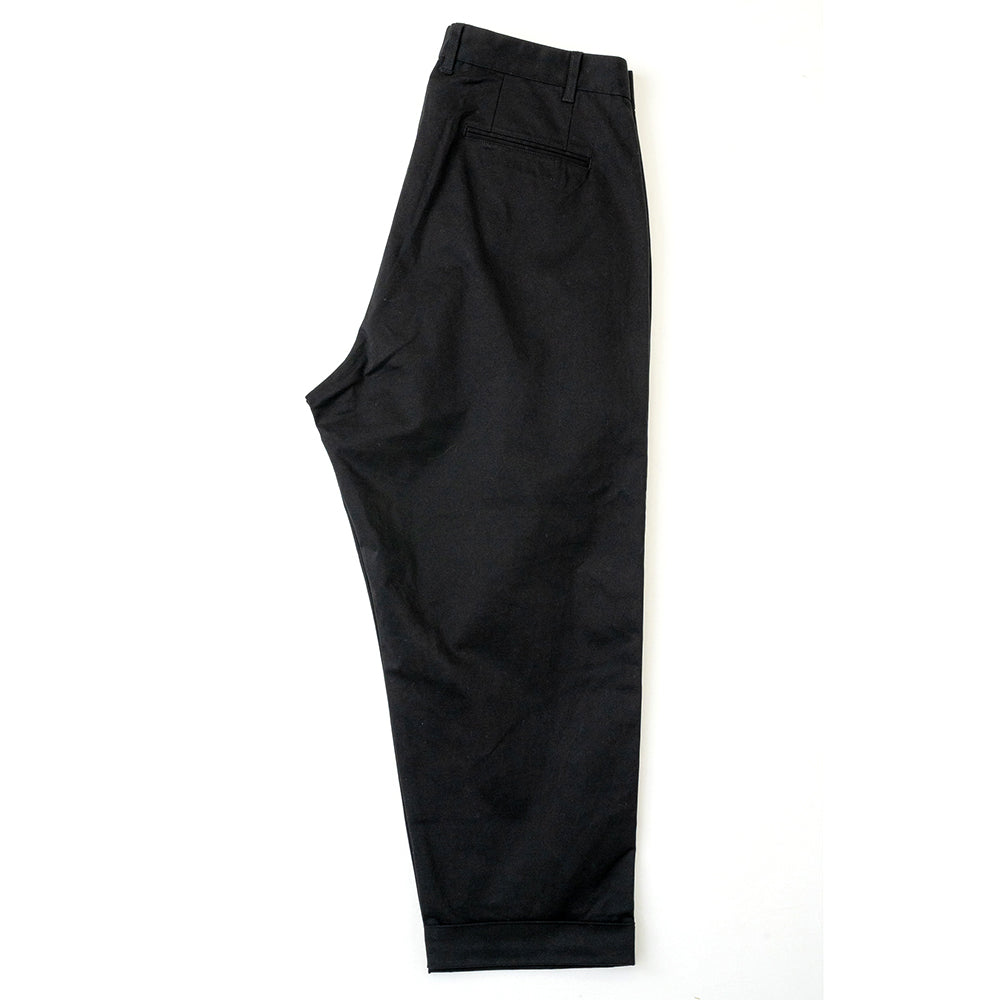 CLUMSY PICTURES VINTAGE 2 PLEATS CHINO - BLACK