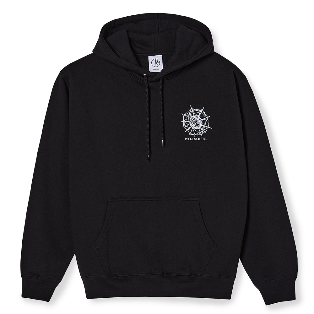 POLAR SKATE CO STRUCTUAL ORDER HOODIE - BLACK