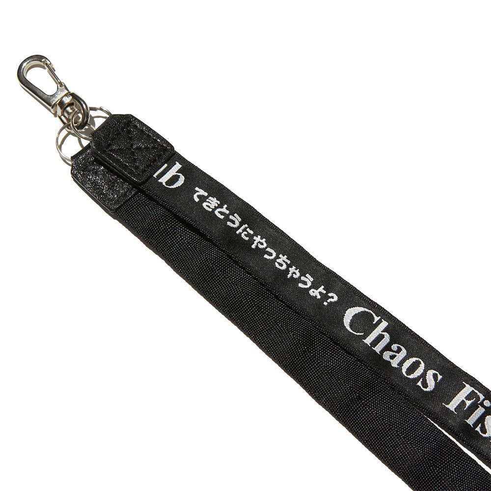 CHAOS FISHING CLUB LOGO STRAP - BLACK